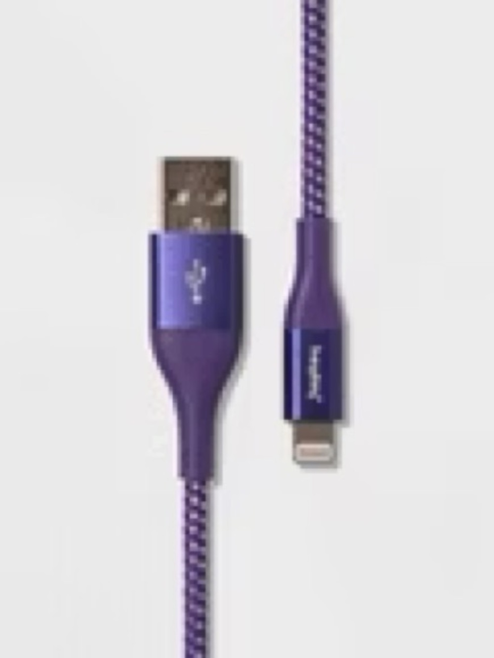 Purple Braided USB to Lightning Charging Cable - Compatible with Apple Devices